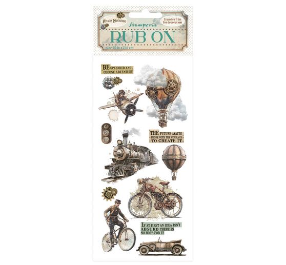 Feuille de décalcomanies Rub On « Voyages Fantastiques »