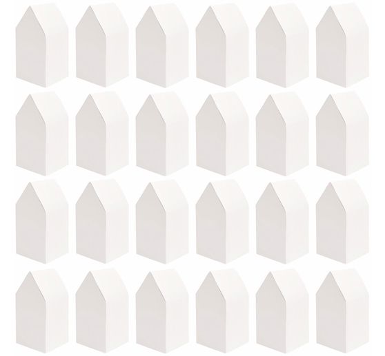 Calendrier de l'Avent maisons en carton