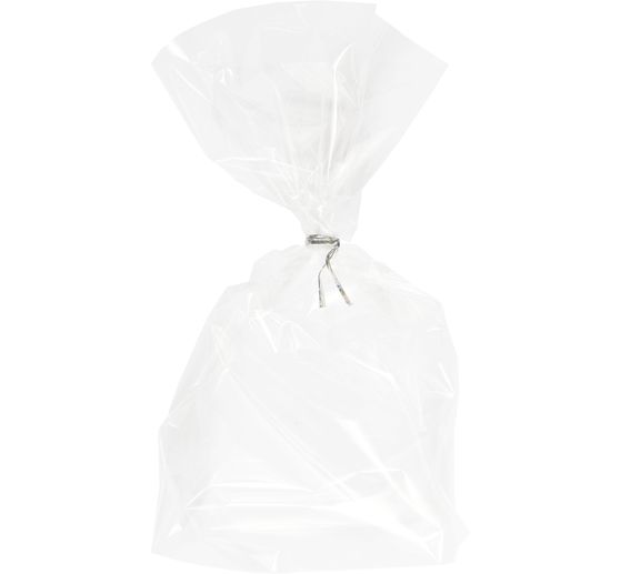 Sachets à soufflet de fond « Transparent » avec ferme-sac