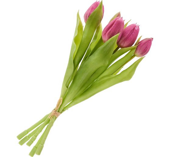 Bouquet de tulipes 3 fleurs et 2 bourgeons