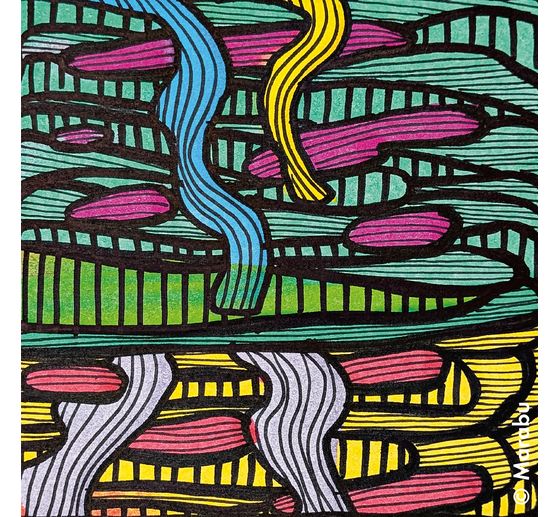 Acryl Color Squeegee Art Set Marabu