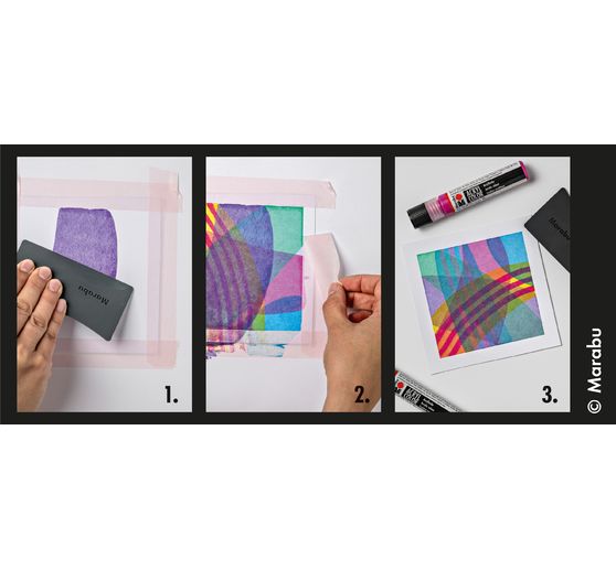 Acryl Color Squeegee Art Set Marabu