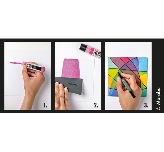 Acryl Color Squeegee Art Set Marabu