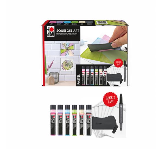 Acryl Color Squeegee Art Set Marabu