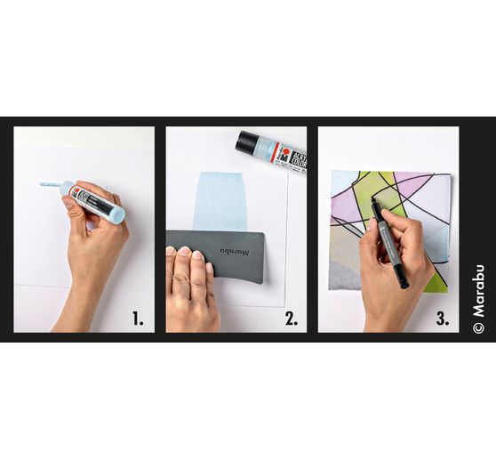 Acryl Color Squeegee Art Set Marabu