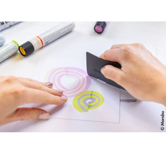 Acryl Color Squeegee Art Set Marabu