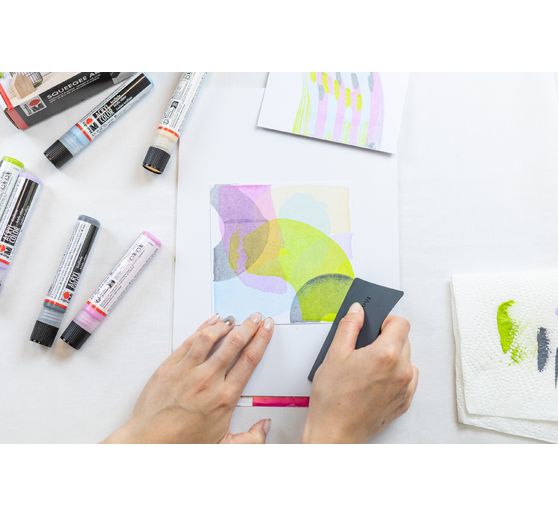 Acryl Color Squeegee Art Set Marabu