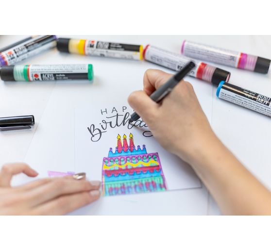 Marabu Acryl Color Squeegee Art Set