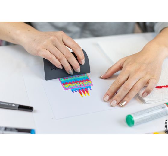 Marabu Acryl Color Squeegee Art Set