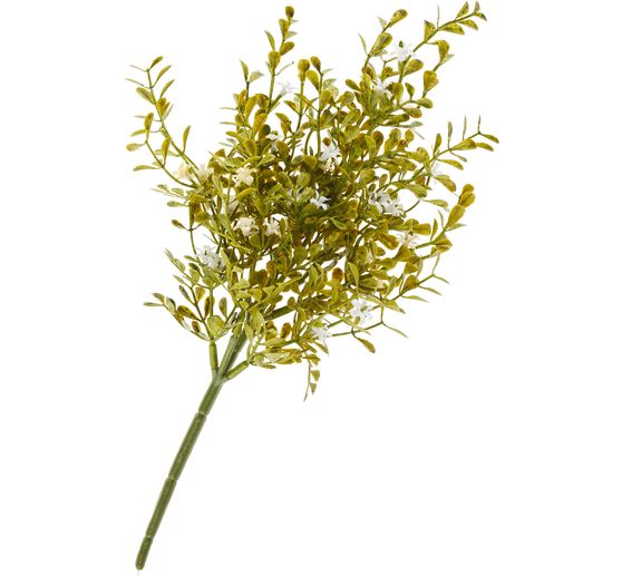 Flower pick with greenery