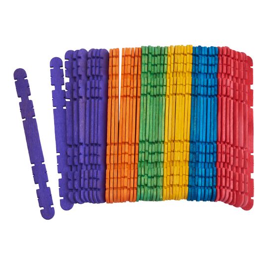 Bâtonnets de construction en bois VBS « Couleur », 50 pc.