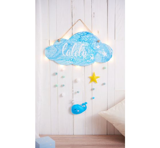 Panneau en bois « Nuage »