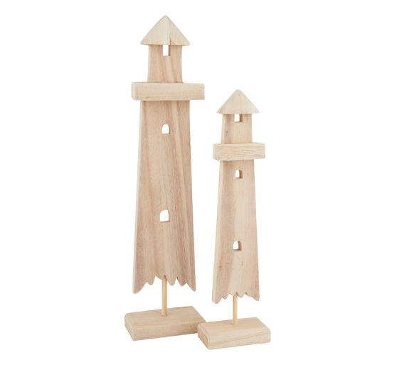Phares en bois VBS « Mare », set de 2