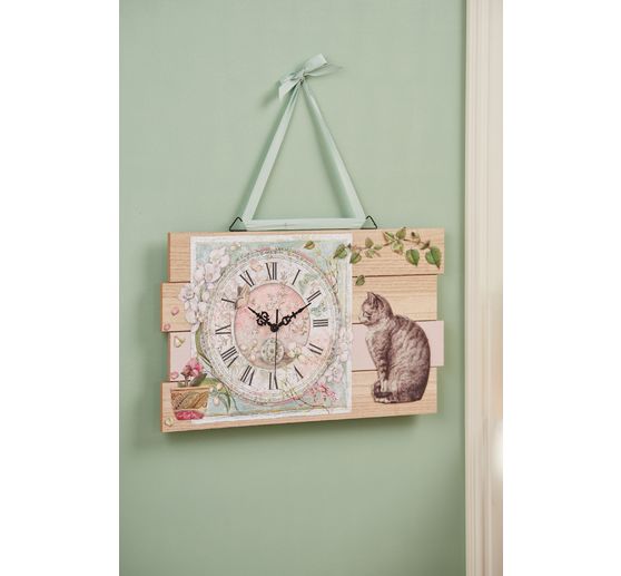 Bloc de papier scrapbooking « Chat et orchidée », 10 feuilles, 30,5 x 30,5 cm