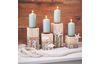 Pillar candle, dipped, pack of 4