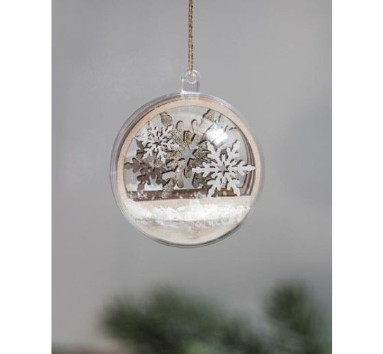 Motif à piquer en bois "Flocon de neige