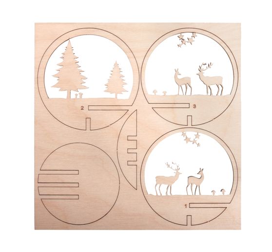 Motif à piquer en bois "Rennes".