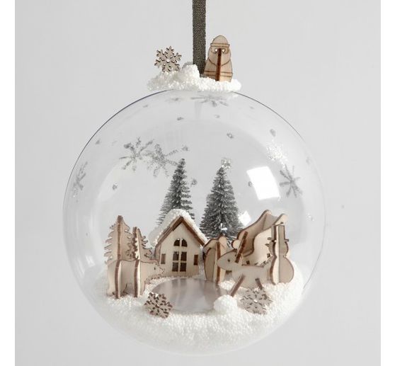 Set complet "Boule de Noël avec paysage