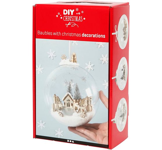 Set complet "Boule de Noël avec paysage