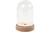 Cloche en plastique sur socle, éclairable