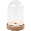 Cloche en plastique sur socle, éclairable