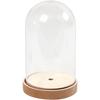 Cloche en plastique sur socle, éclairable