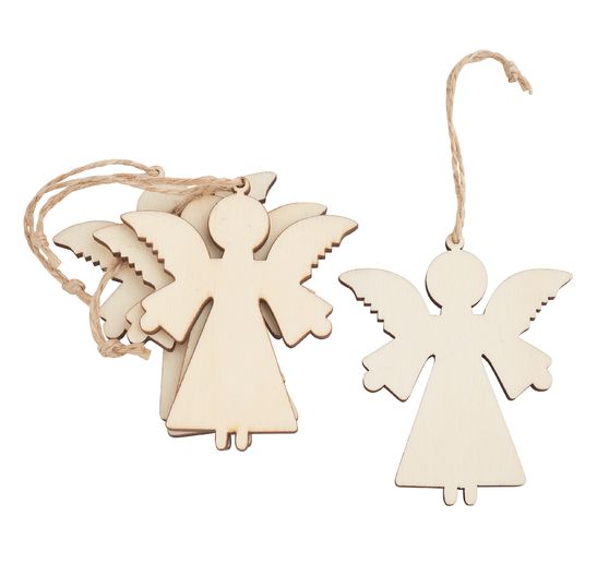 Suspensions de Noël en bois « Ange »