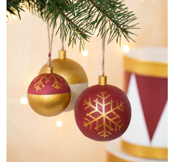 Boule de Noël en bois