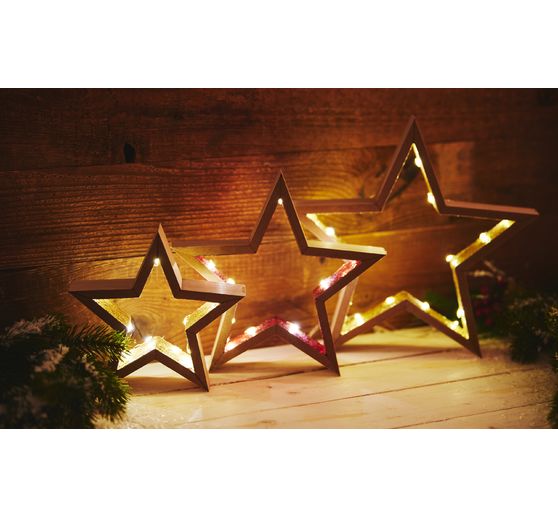 Étoiles en bois VBS « Frame »