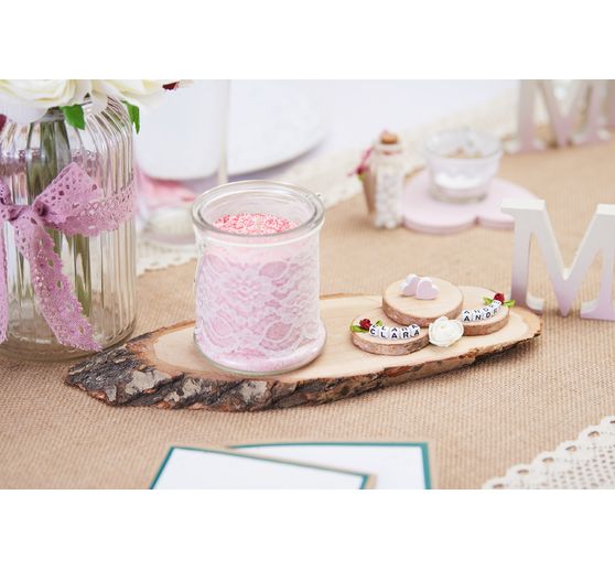 Perles lettres VBS « Blanc », 175 g