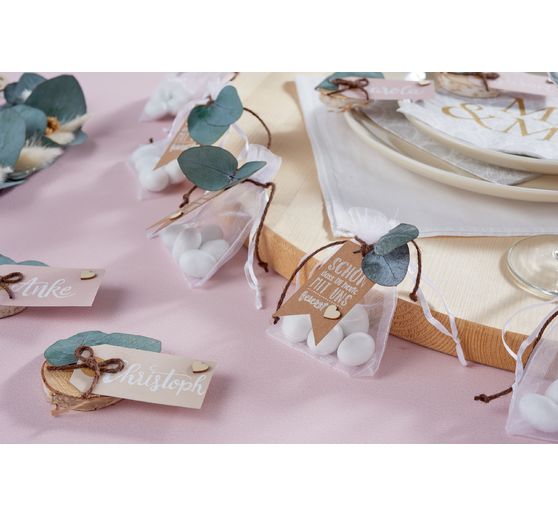 Sachets en organza VBS « 15 x 11,5 cm », 100 pc.