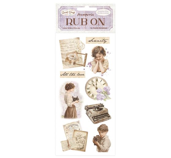 Rub On Transfer paper "Quiet Days"