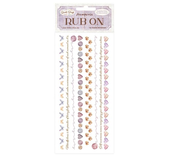 Rub On Transfer paper "Quiet Days"