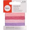 Cordon pour bijoux, 0,5 mm Ros&eacute;s-Mix