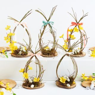 Osternest aus Zweigen 