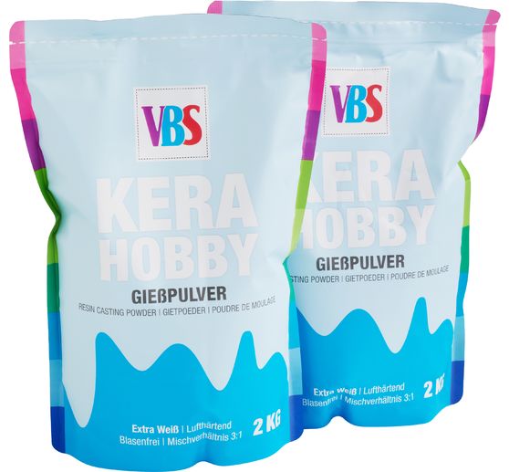Poudre de moulage VBS &laquo; KeraHobby &raquo;, Blanc
