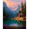 Diamond Painting Set, 40 x 50 cm House by the lake