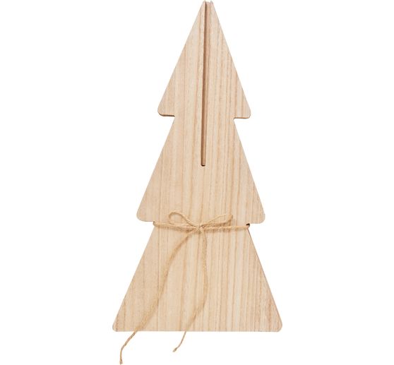 D&eacute;coration &agrave; embo&icirc;ter en bois VBS &laquo; Silhouette sapin &raquo;