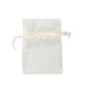 Sachets en organza Crème