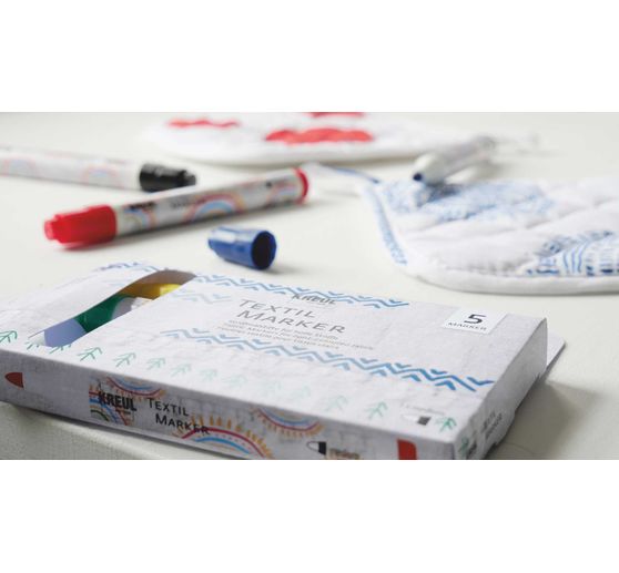 Feutres textiles medium KREUL set de 5