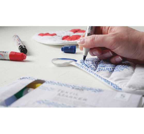 Feutres textiles medium KREUL set de 5