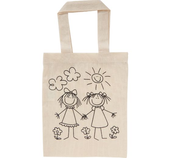 Sac d'enfant en coton « Copines », env. 25 x 21 cm