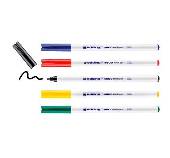 Textile Pen edding 4600, set de 5