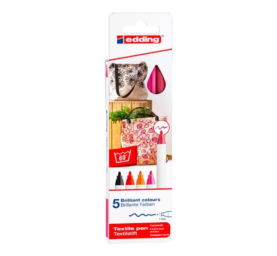 Textile Pen edding 4600, set de 5