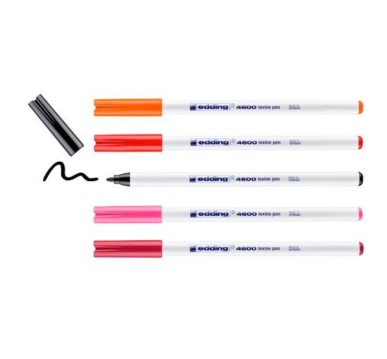 Textile Pen edding 4600, set de 5