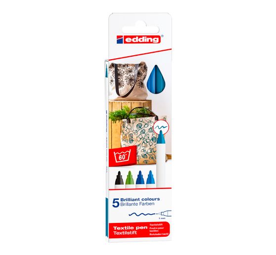 Textile Pen edding 4600, set de 5