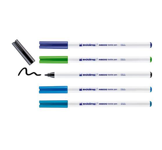 Textile Pen edding 4600, set de 5