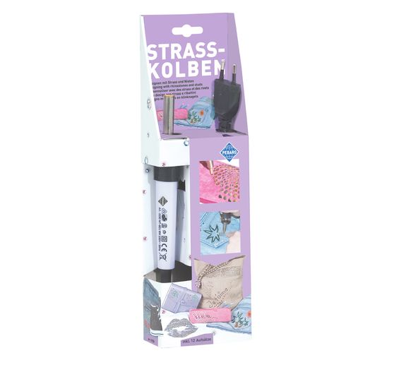 Set complet applicateur strass, avec 12 embouts