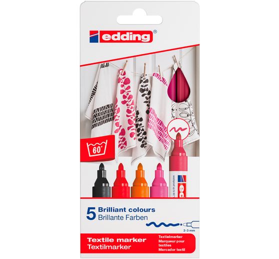 Marqueurs pour textiles edding 4500