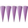 School cone blank "Glitter", 5 pieces Violet